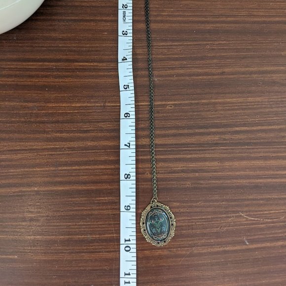 Vintage Handmade Blue and Emerald Necklace Emporium32 - Picture 3 of 4